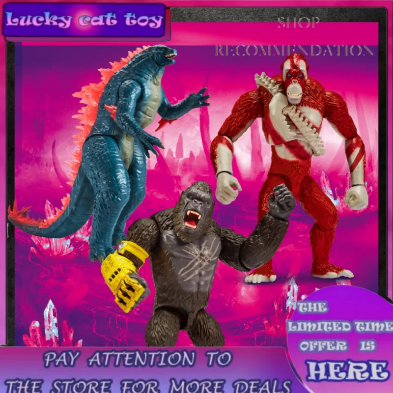 

Фигурки героев фильма Godzilla Kong, экшн-фигурки с подвижными суставами, СКАР Кинг, Шимо, титанус, Даг, для мальчиков, детские игрушки на день рождения