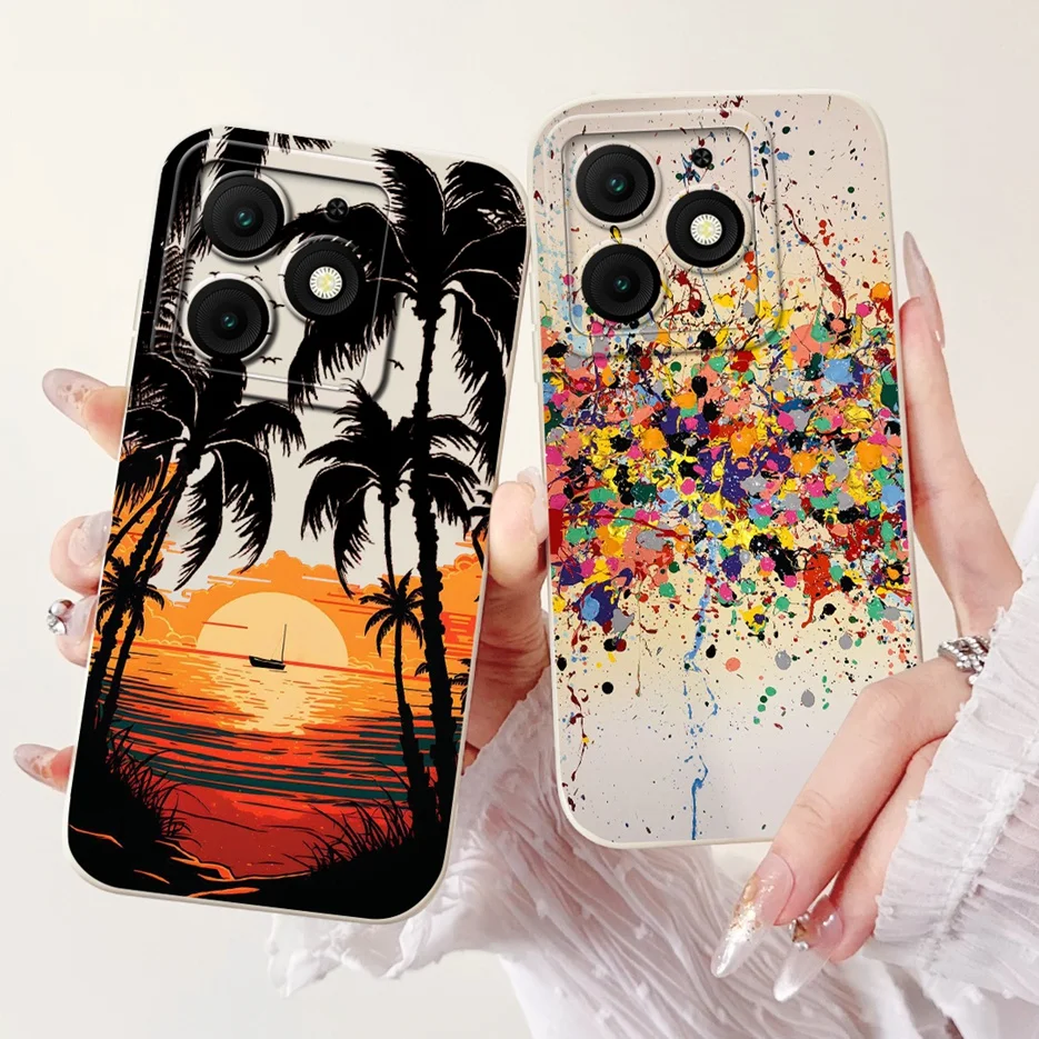 Cute Fashion Cartoon Soft TPU Phone Case - Stylish Protective Back Cover Bumper