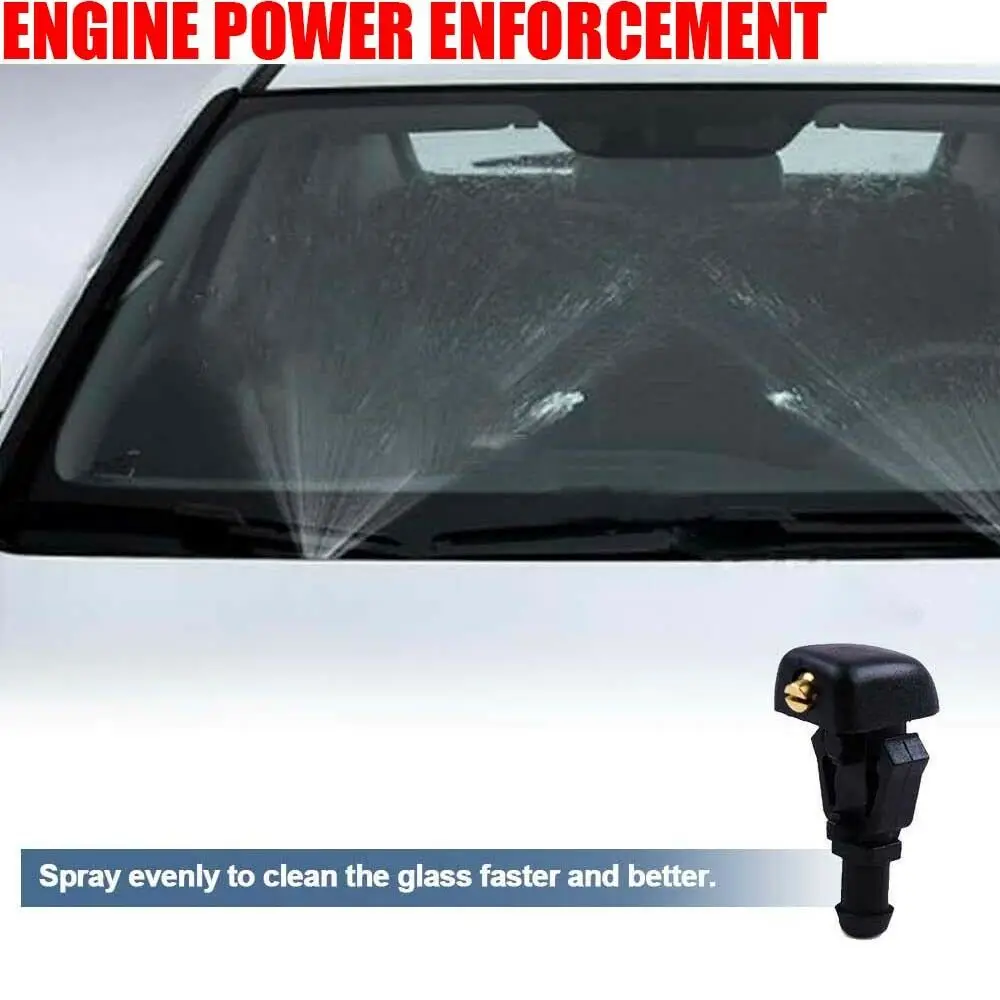 

1 Pair Front Windscreen Wiper Washer Nozzle Jet For Ford F150 2004-2014 3W7Z17603AA