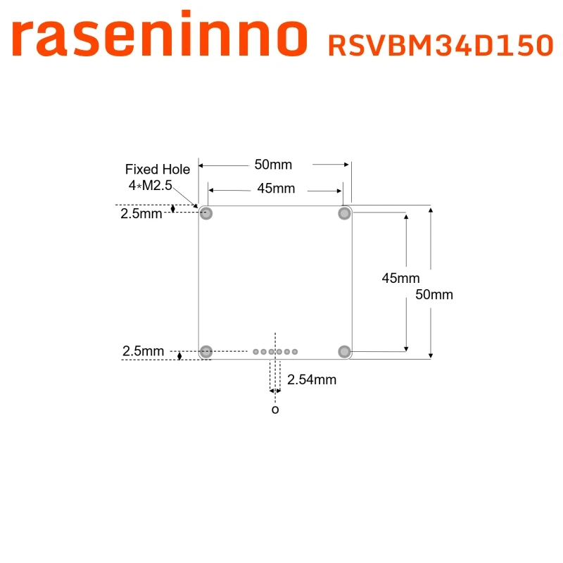 raseninno mmWave radar object detection sensor module RSVBM34D150 4D People Presence Motion Tracking Smart Life Home Automation