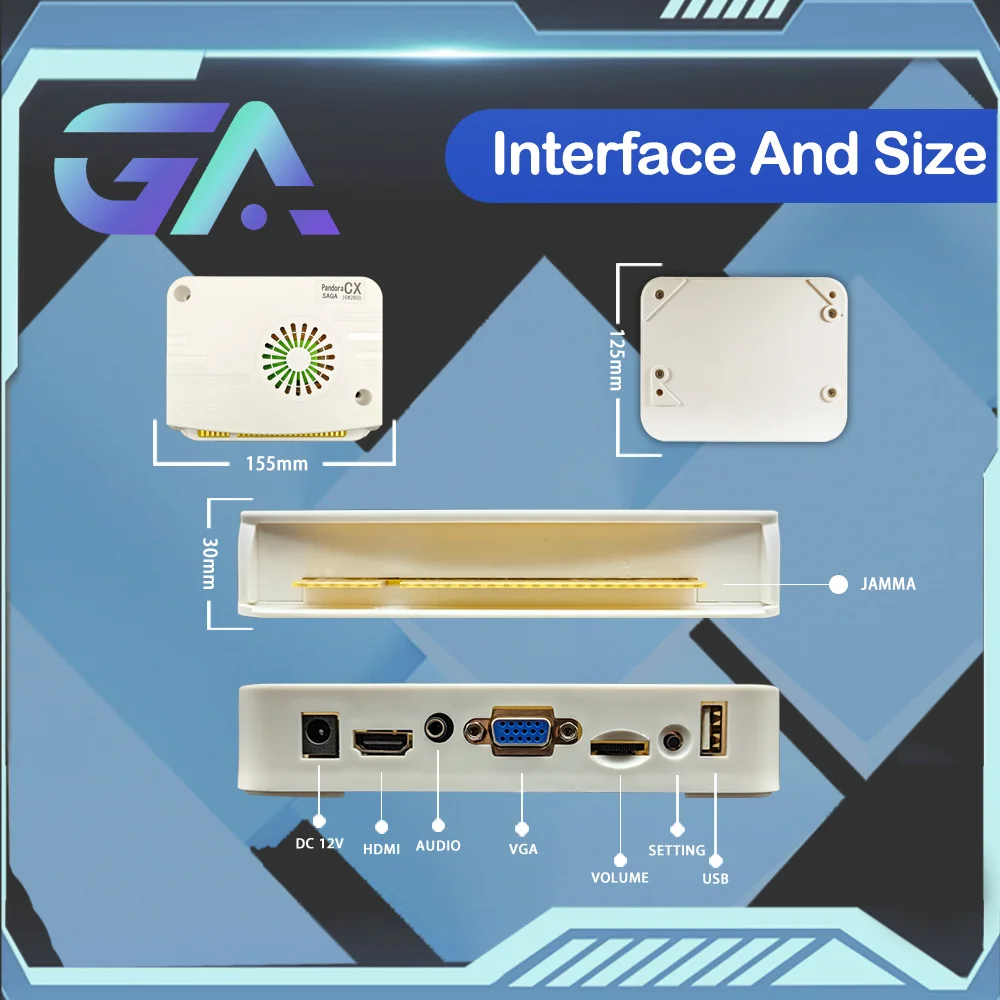 Pandora Box DX Saga SPECIAL 9800 in 1 Arcade JAMMA Game Version 3P