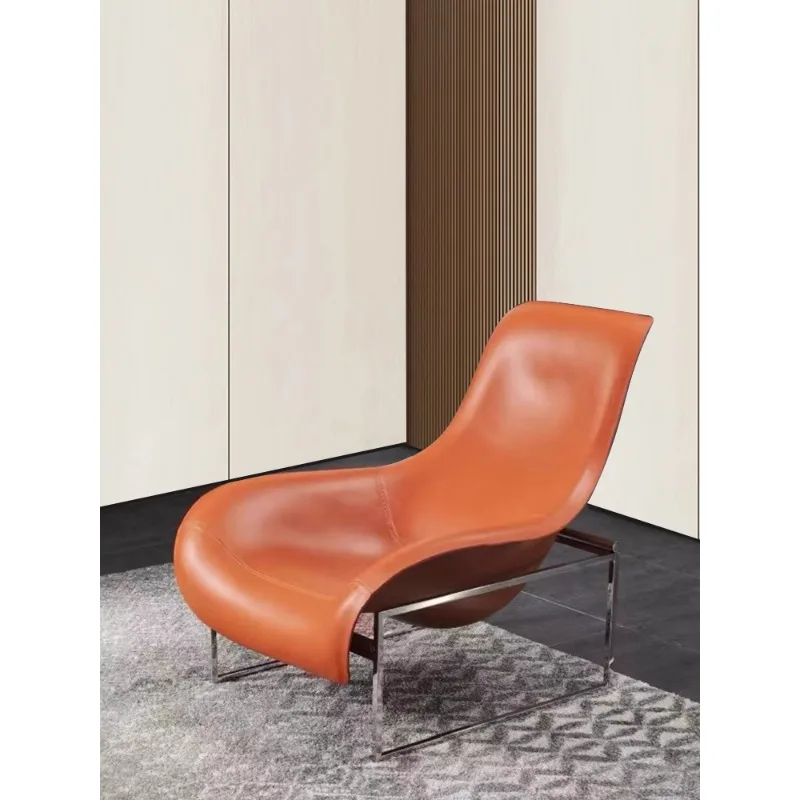 

Customized Italian minimalist lounge chair living room creative modern minimalist art chair designer sofa chair luxury single ch