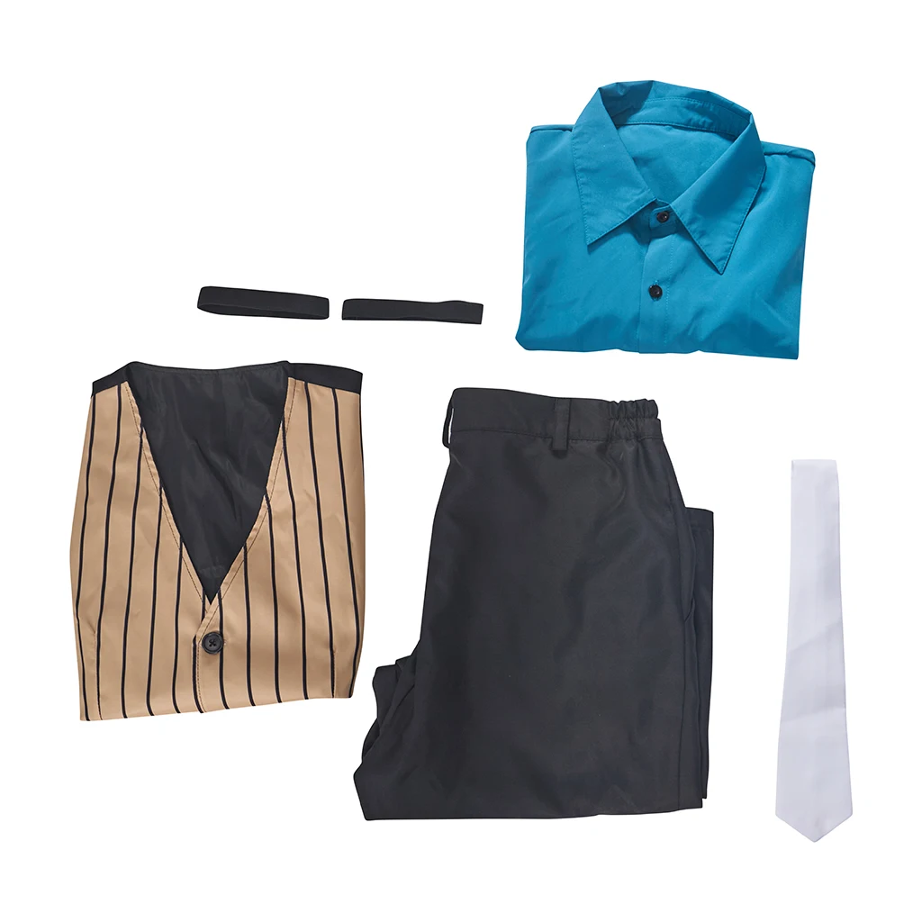 Ace Attorney Godot Prosecutor Cosplay Mask & Costume for Men (Unofficial)