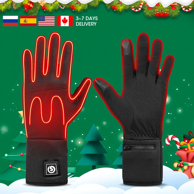 Heated Winter Gloves Mens Waterproof Heated Gloves Heated Gloves