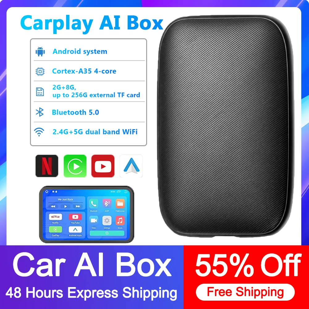 Carplay Wireless Adapter Plug and Play Navigation Car CarPlay Box Portable  USB Mirror Cast Screen for Android Auto CarPlay - AliExpress