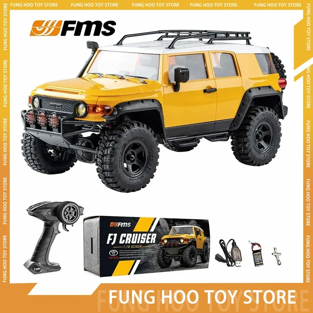 

Fms Rc Car 1:18 Toyota Fj Cruiser Rtr Remote Vehicle Control Car Off-road Vehicleadult Toys Electric 4wd Off Road Green Model