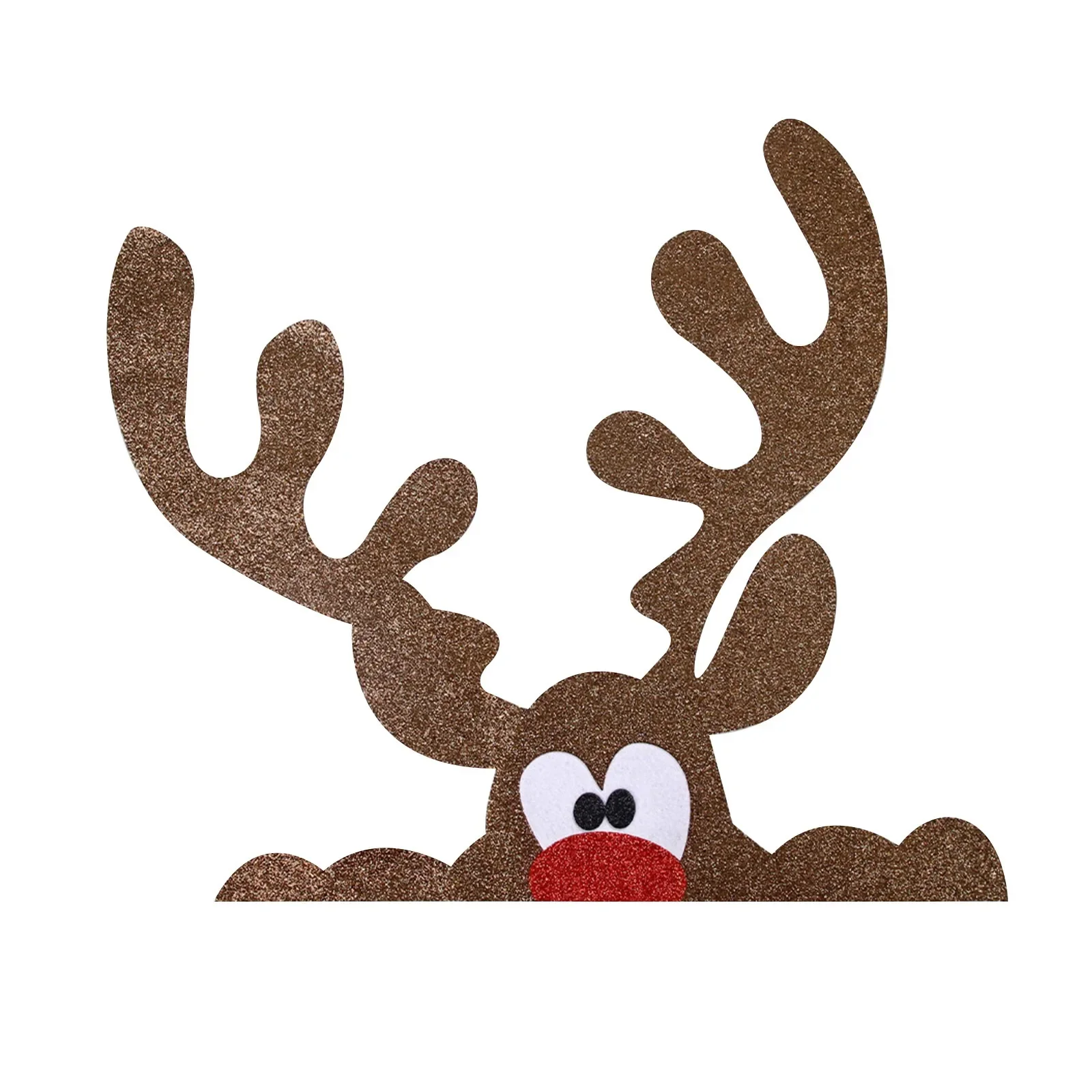 thumbnail image 1 of Pegatinas navideñas para puertas y ventanas, tela de fieltro, muñeco de nieve, Papá Noel, alce, pegatina de pared, decoración navideña para el hogar, feliz año nuevo 2024, 1 of 5