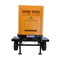 Groupe électrogène diesel mobile silencieux de 50 kW sur remorque, personnalisé, pour usage industriel et extérieur 3