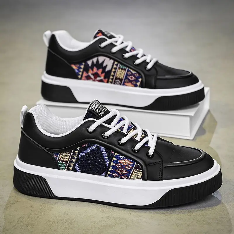 spring men's shoes new casual trend board shoes fashion network red thick sole sports ins fashion