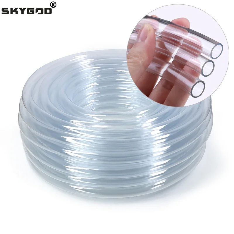 PVC Plastic Hoses 1~10m PVC Hoses Inner Diameter 2 3 4 5 6 8 10 12 14 16 18 20 25mm Transparent Garden Tube Water Pipe