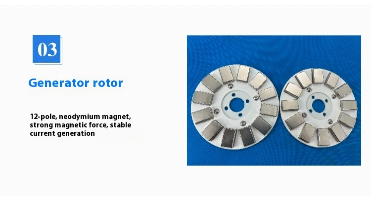 1000W High-power DIY Disc Permanent Magnet Ironless Generator Low Speed High Eff
