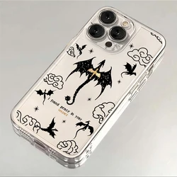 Luxury Dragon Wing Soft TPU Phone Case with Elegant Design - iPhone 12 Mini (T - 296T250408301)