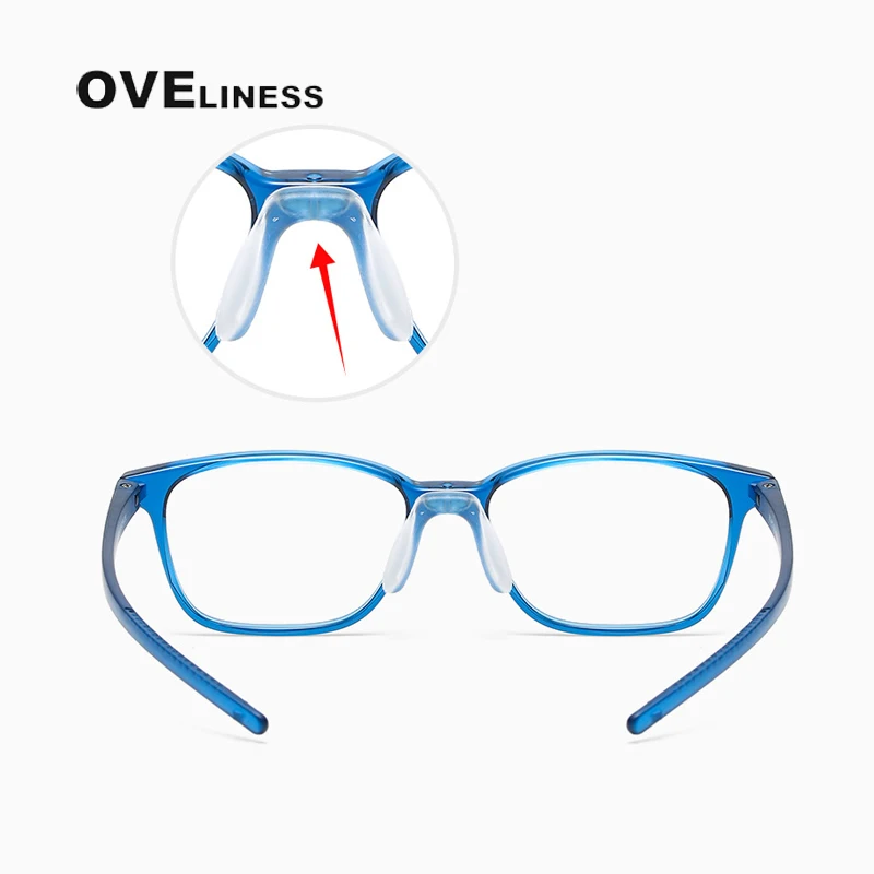 Optic Glasses Frame boy girl Kids Child Ultra light TR90 Silica prescription Eyeglasses With Myopia Glasses Spectacle Frames