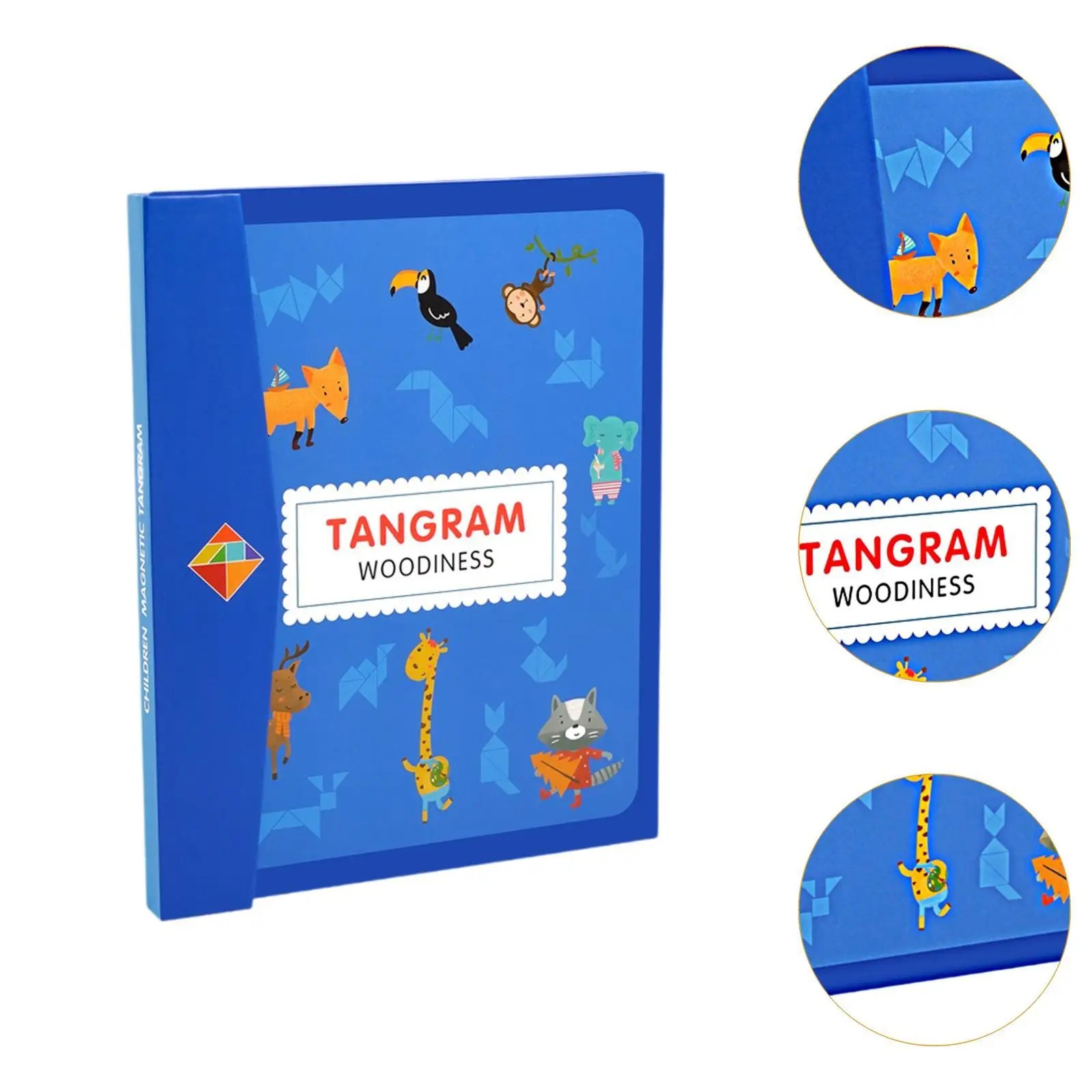 Tangram Puzzle Fun Color Perception Travel Game Shape Pattern Block for Children Kids Adults Boys Girls Preschool Birthday Gift 4