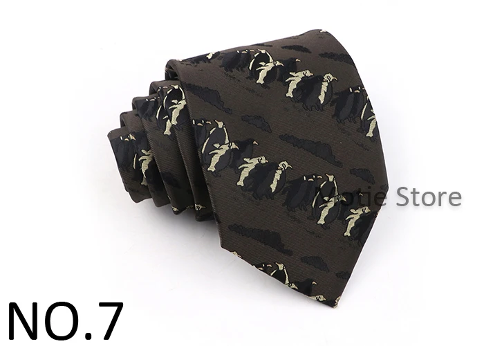 Heißer Verkauf Reiten Muster Krawatten Braun Polyester Krawatten Für Männer Hochzeit Business Party Tragen Hemd Anzug Zubehör Geschenke – Detail 8
