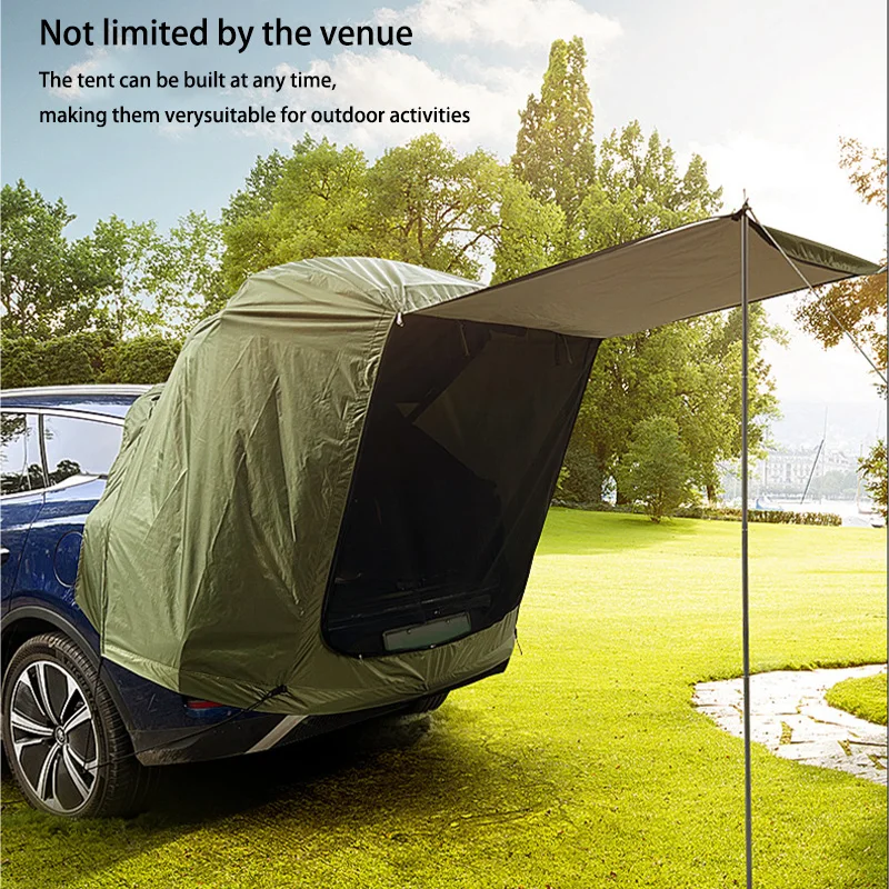 Car Rear Camping Tent with Canopy 4