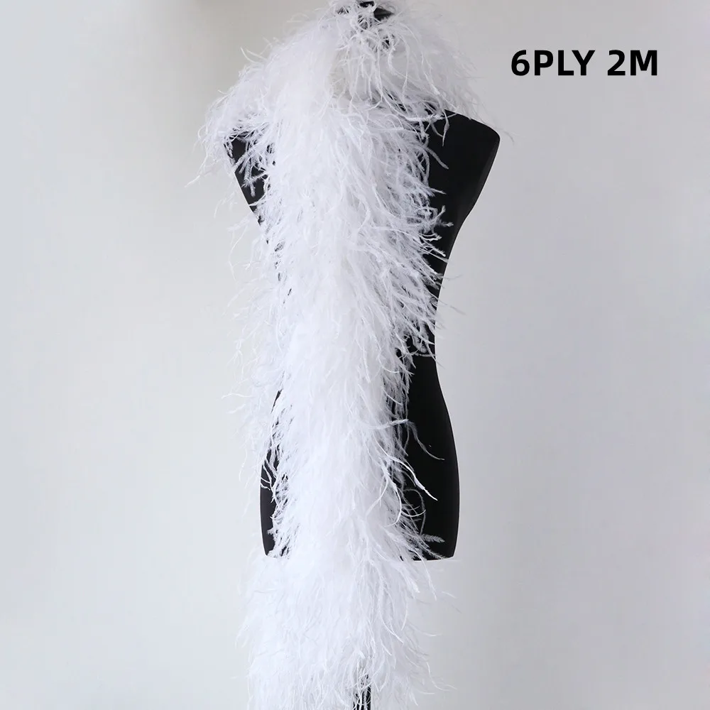 Piume di struzzo nere, 24 pezzi, 20-25 cm, per artigianato