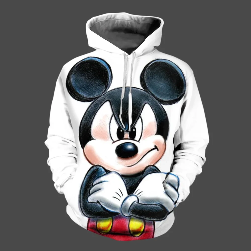 thumbnail image 1 of Sudadera con capucha de invierno con dibujos animados de Disney para hombre, sudadera con estampado 3D de Mickey Mouse, estilo informal de moda urbana para hombre, 1 of 5