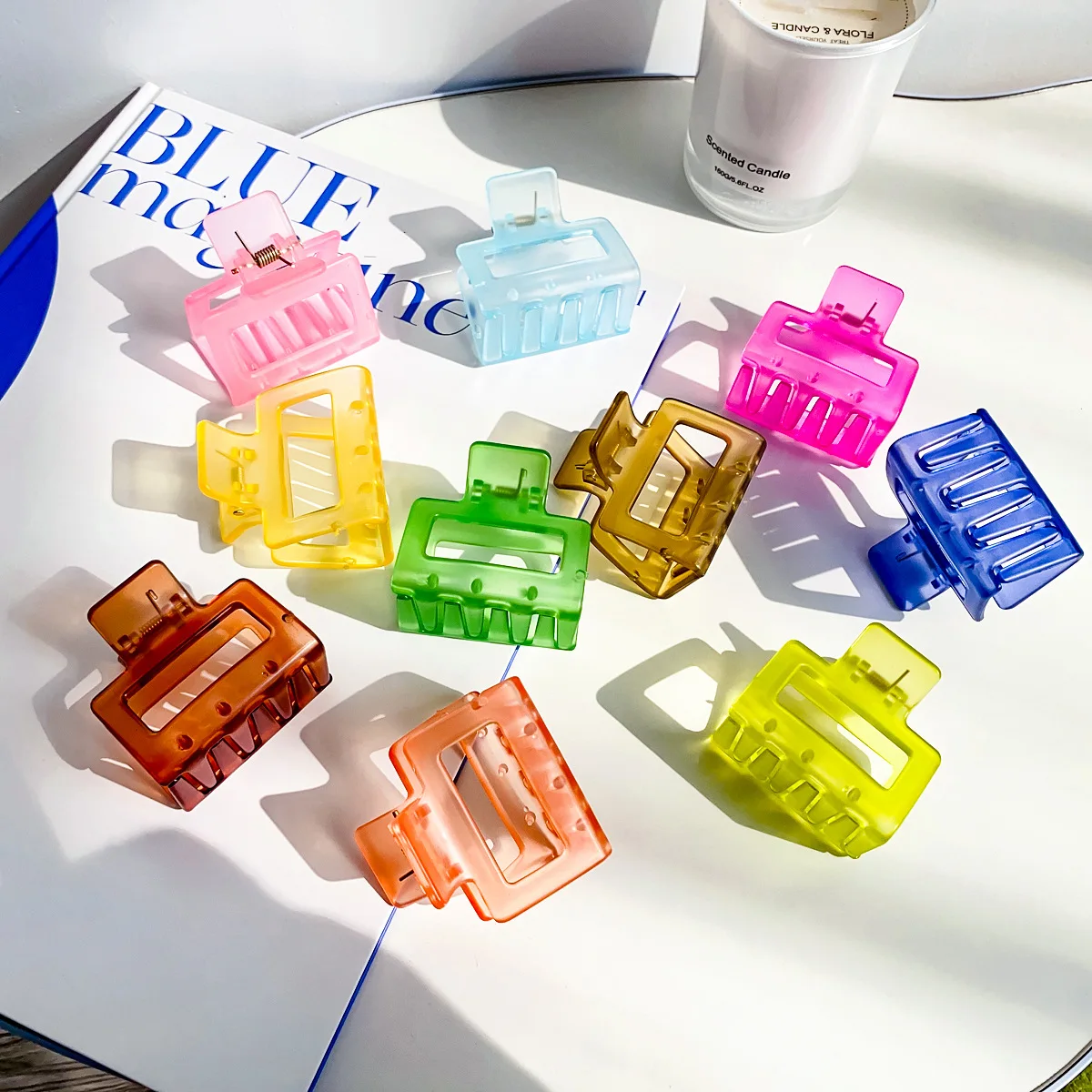 

New Arrival Korean Candy-colored Hair Clip Hairpin Women Sweet Elegant Hair Accessories Jewelry for Wedding Party Prom Headband