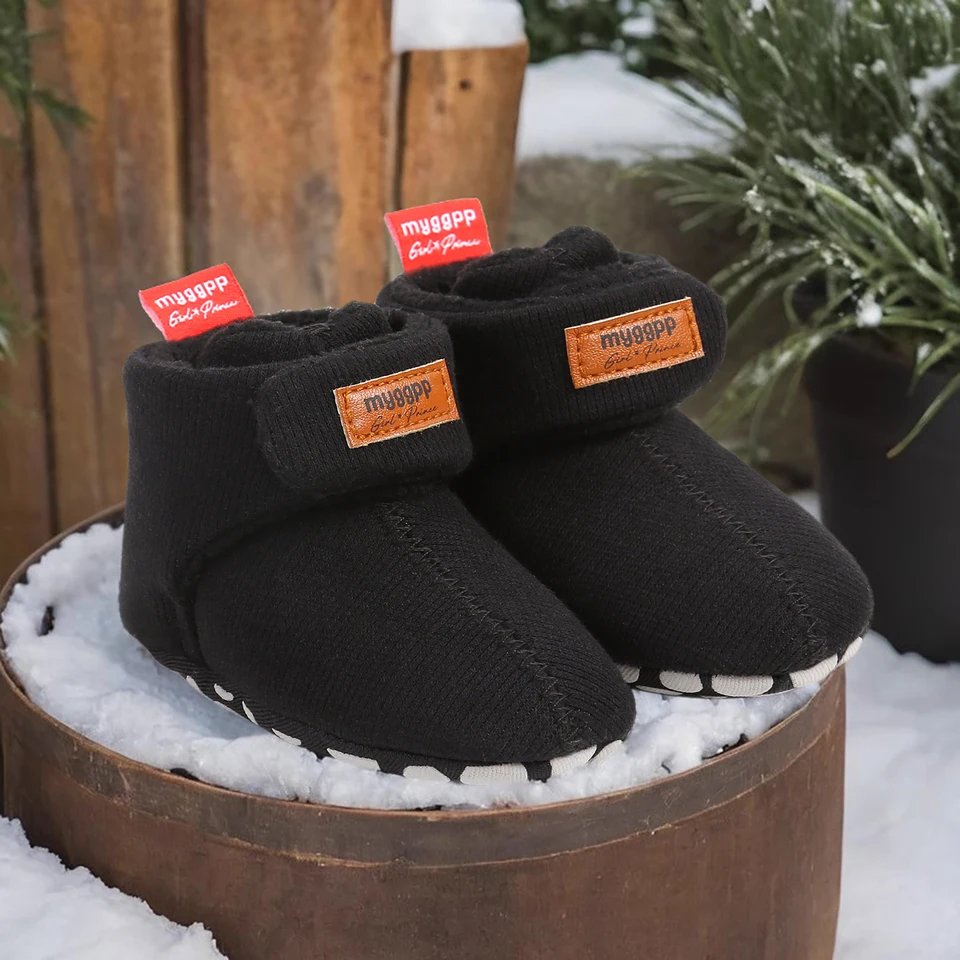 Soft Fleece Winter Booties for Newborns