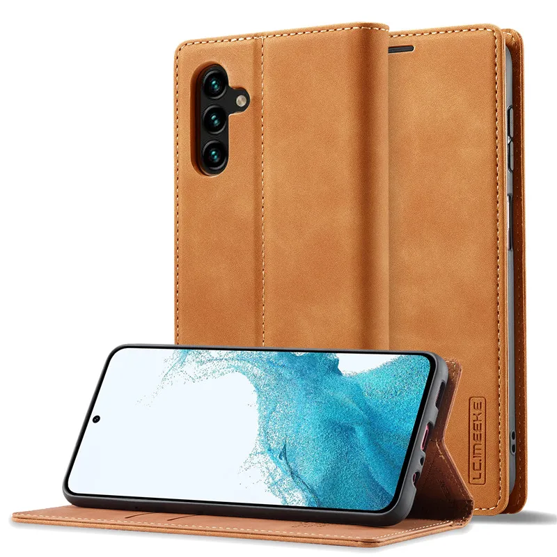 

Strong magnetism Leather Wallet Cover Case For Samsung Galaxy Note 20 Ultra 10 Plus 9 Phone Bag