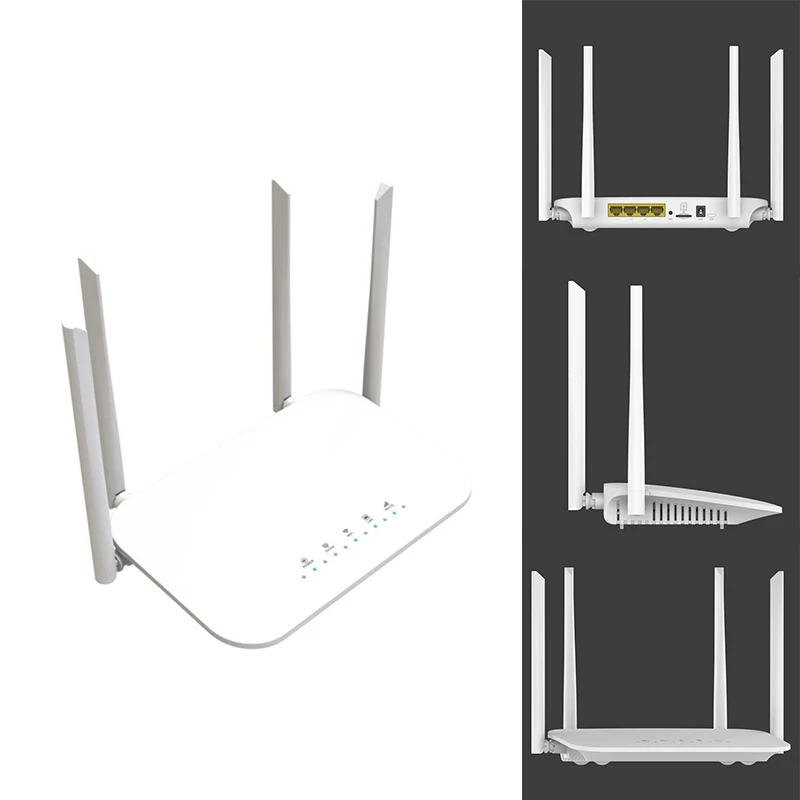 

LC117 4G CPE 4G Wifi Router Replacement SIM Card Hotspot CAT4 32 Users RJ45 WAN LAN Wireless Modem LTE Router EU Plug (LC117-5M)