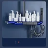 Piano Digital Bathroom Shower Set SDSN Sanitary Ware Hot Cold Bathroom Faucet Rain Shower Head Grey Piano Bathroom Shower System 4