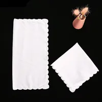 3Pcs 100% Cotton 30x30cm White Color Lace Women Handkerchiefs Reusable Suit Pocket Sweat Square Towels Tea Party Favors 5