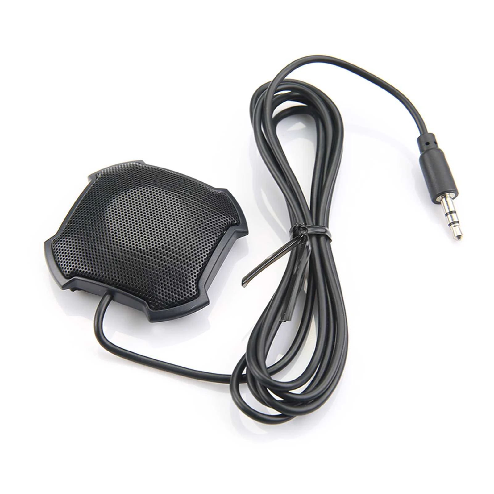 Desktop Conference Microphone 360&deg; Omnidirectional Condenser 3.5mm Plug & Play PC Computer Mic Compatible with Windows Mac