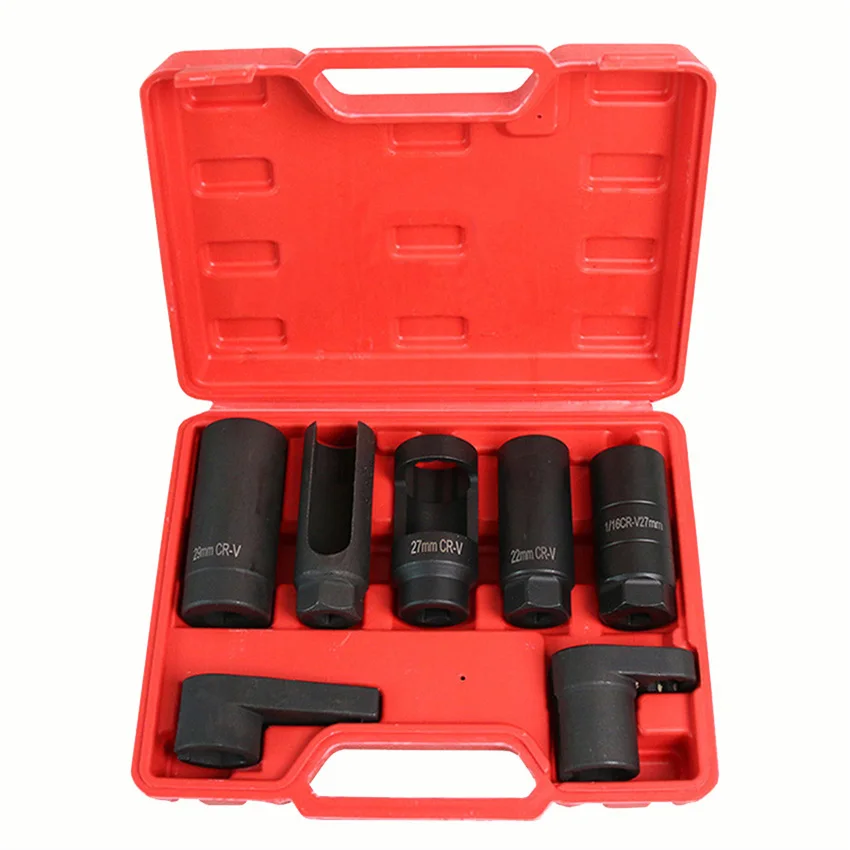 

7-Piece Set Of Automobiles Oxygen Sensor Disassembly Tool Oxygen Sensor Socket Wrench