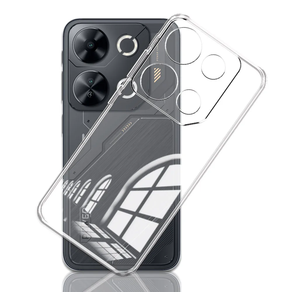 Itel P65 Clear Shockproof Silicone Phone Case