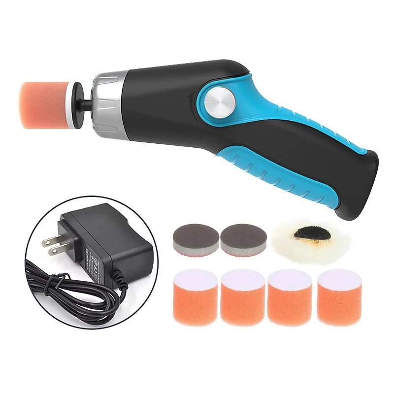 Mini Wireless Waxing Polishing Machine 60W 8500RPM Variable Speed Car Polisher Cleaning Polishing Waxing Scratch Repair Tool USB