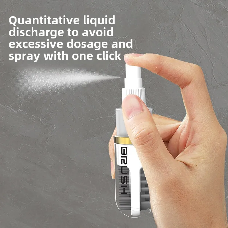 Add liquid shoe brushes, press on both sides to drain the liquid, household, travel. 2