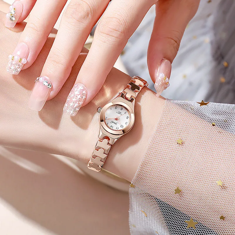 Ladies Watch, Mini Dial Fashion Versatile Vintage Trend Quartz Watch