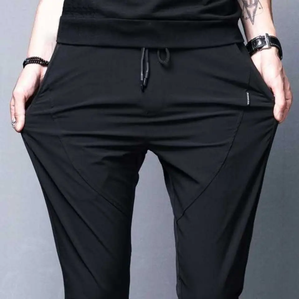 Open-Seat Pants Men's Sexy Double-Headed Zipper Outdoor Dating Crotch Full Open Outdoor Convenient Pants Men