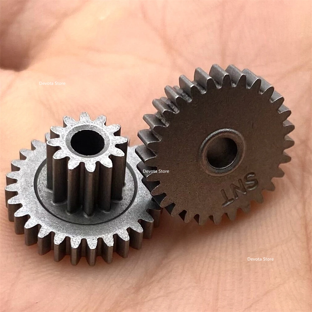 4PCS 0.5M 12T-28T 3MM Metal Duplex gear 15mm Diameter Reduction gear