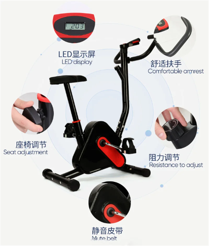 Indoor Cycling Trainer Weight Loss Fitness Workout Machine Bike Stationary Bicycle Exercise