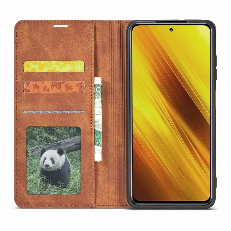 Anti-Scratch Leather Case On Poco X3 NFC GT M2 Pro M3 F3 Flip Cover For Xiaomi Mi 11 Lite 10T 11T Pro X3 NFC Phone Case