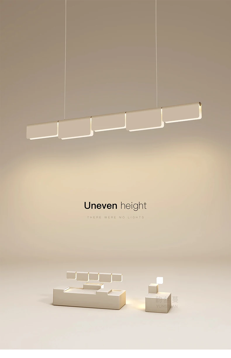 Description Picture 3 of itemModern Long Strip Led Pendant Light Minimalism Dining Room Table Chandelier Lighting Lustre Restaurant Kitchen Bar Hanging Lamps