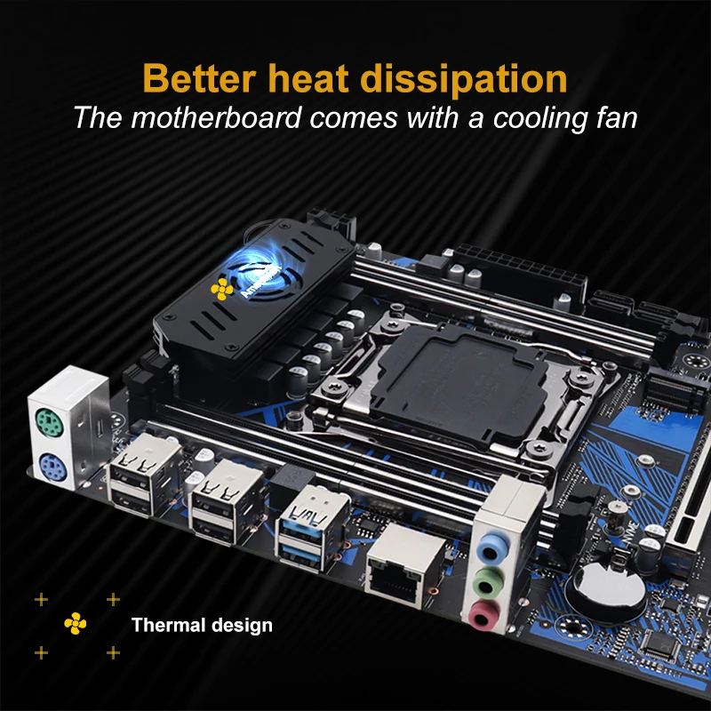X99 Micro-ATX Motherboard LGA 2011 V3 DDR4 RAM M.2 Wifi/NVME For 