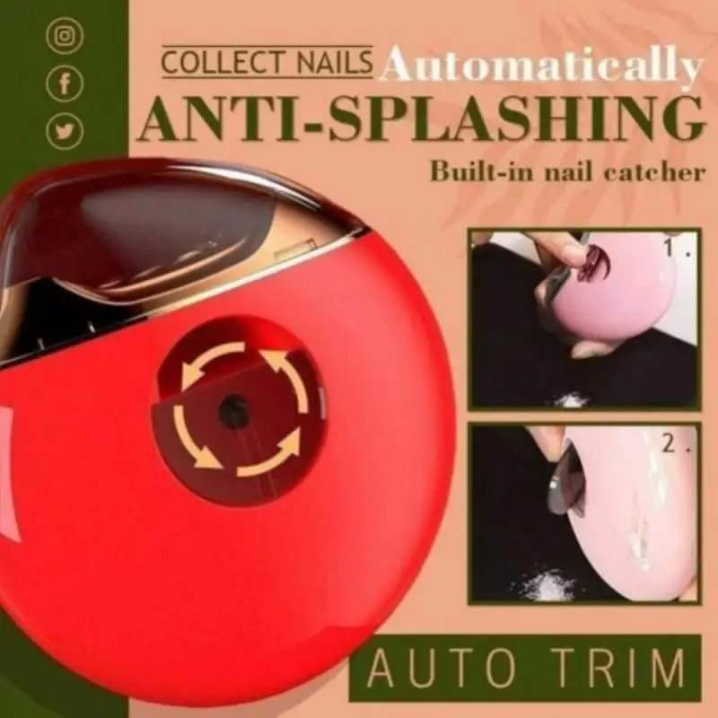 Electric Nail Clipper Automatic Nail Clipper Trimmer Cutter Scissors Anti-Splash Machine Manicure Machine Nails Drill