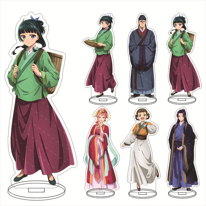 Anime The Apothecary Diaries Kusuriya No Hitorigoto Stand Figura Modello Piatto Maomao Gao Shun Li Bai Desk Decor Fan Cosplay Regalo