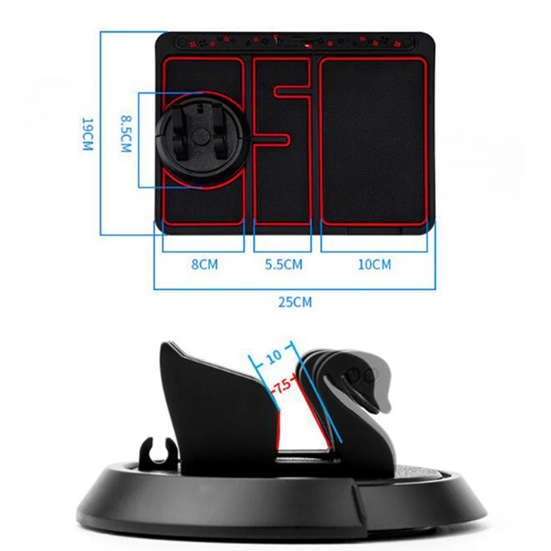 PVC Non Slip universal Car Phone Holder Car dashboard phone holder for iphone Mobile phone accessories