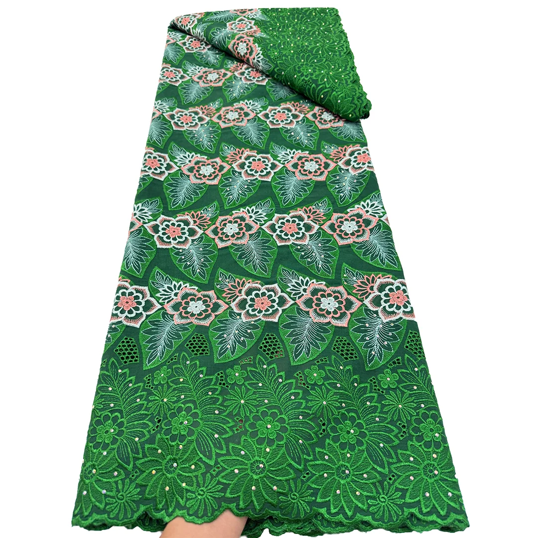 Nigerian Cotton Voile Lace Fabric With Stones 2026 African Swiss Voile Lace Fabric For Sewing Women Wedding Party Dress Nigerian Cotton Voile Lace Fabric With Stones 2026 African Swiss Voile Lace Fabric For Sewing Women Wedding Party Dress