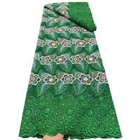 Nigerian Cotton Voile Lace Fabric With Stones 2026 African Swiss Voile Lace Fabric For Sewing Women Wedding Party Dress