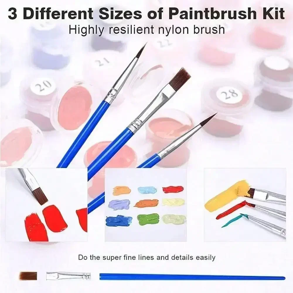 1pc Paint by Numbers Kit for Adults Beginner on Canvas, Painting Kits for Adults, DIY Hobbies for Women, Frameelss