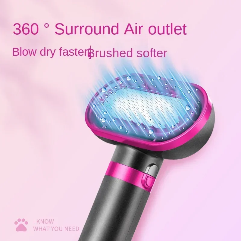 Hair dryer Pet hair dryer 4 In1 Pet Dog Dryer Quiet Dog Hair Dryers and Comb Brush Grooming Third-Gear Constant Temperature Not Hurt Hair Water Blower