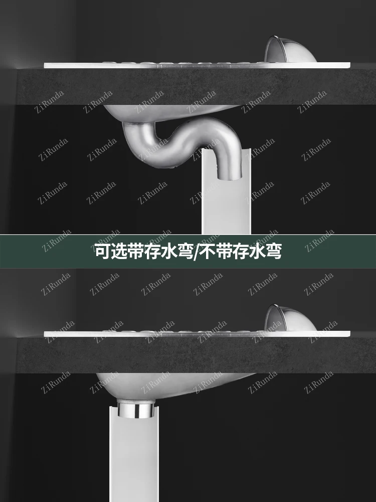 ~304 stainless steel squatting toilet deodorant bar KTV urinal toilet squatting pit water tank set 6