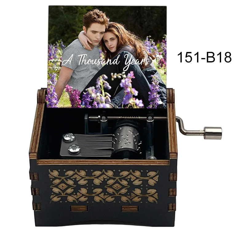 Timeless Melody Wooden Music Box – Romantic Anniversary Gift