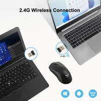 KEBIDUMEI – souris optique sans fil 2.4G à 4 boutons, 3 niveaux DPI, souris de jeu, souris ergonomique pour ordinateur portable, Macbook 2